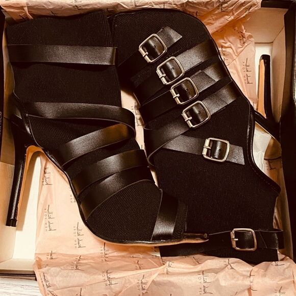 Nicole Miller Peep Toe Booties -size 8 - Picture 6 of 8